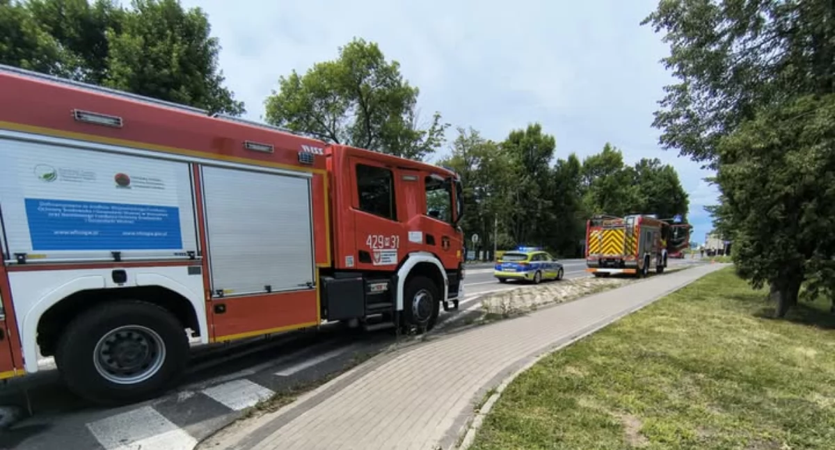 Starszy rowerzysta w szpitalu po potrąceniu przez ciężarówkę