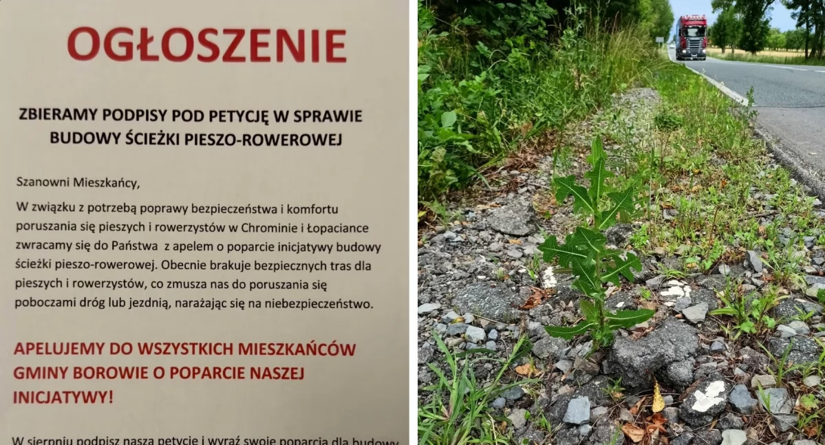 Interwencje Powiat, Mieszkańcy walczą bezpieczną trasę - zdjęcie, fotografia