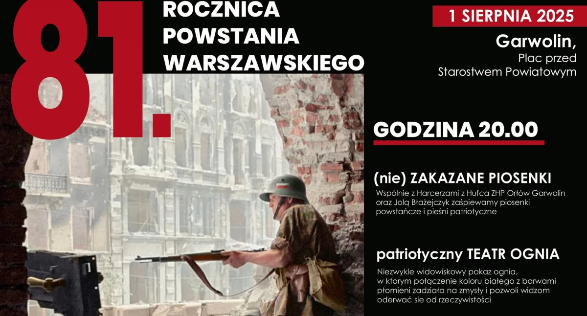 Uroczystości Powiat, Wieczór pełen ognia muzyki pamięci - zdjęcie, fotografia