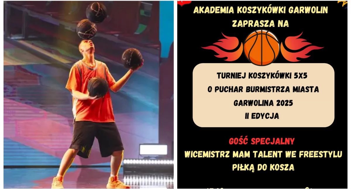 W Garwolinie, Wicemistrz programu Talent gościem specjalnym Turnieju Koszykówki! Emocje Gwarantowane!  - zdjęcie, fotografia