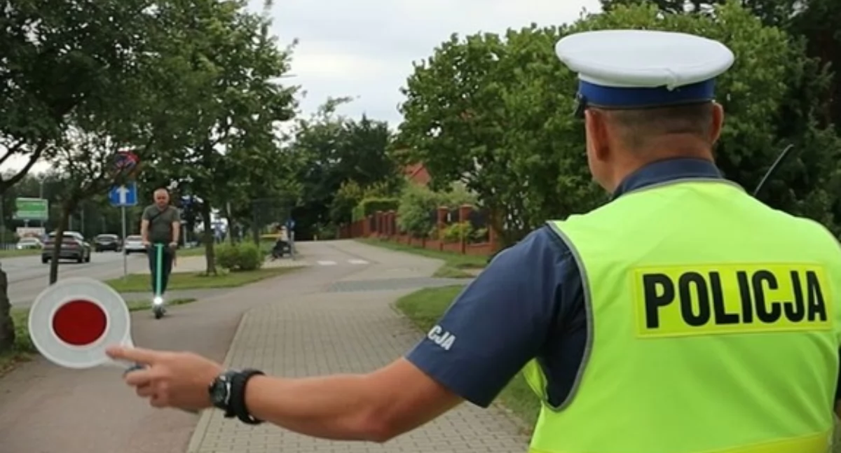 Inne Powiat, Policja bierze lupę hulajnogi elektryczne - zdjęcie, fotografia