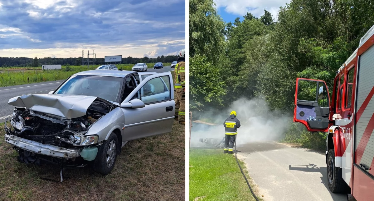 Pożary - interwencje straży, Pożary pojazdów zdarzenia drogowe Strażacy podsumowują interwencje - zdjęcie, fotografia