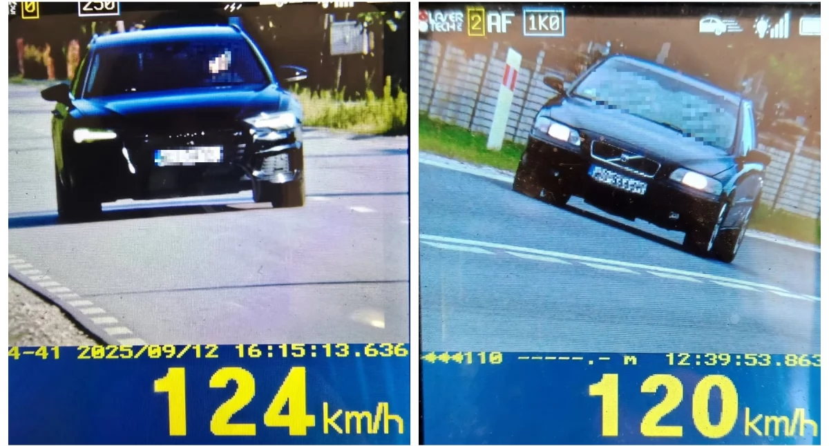 Komunikaty policji , Pędzące volvo zatrzymane Piratki drogowe wpadły ręce policji Surowe konsekwencje latki latki - zdjęcie, fotografia