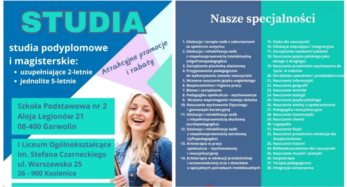 Artykuł Sponsorowany, Inwestycja przyszłość Studia podyplomowe magisterskie Garwolinie! - zdjęcie, fotografia