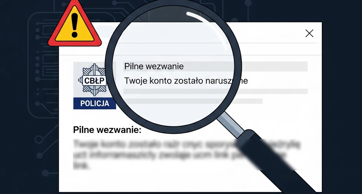 Uwaga, to nie jest policja! Przestępcy znów atakują w sieci, podszywając się pod CBŚP