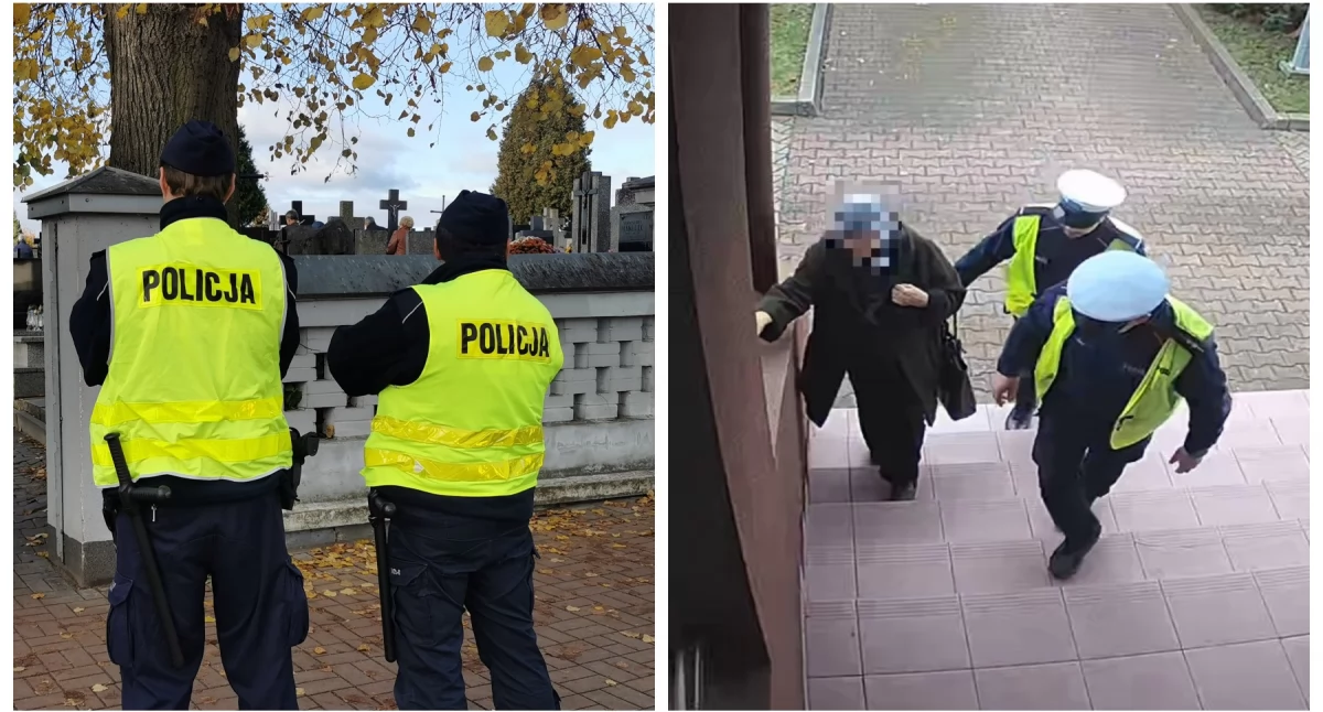 Policyjna interwencja na cmentarzu w Dzień Zaduszny