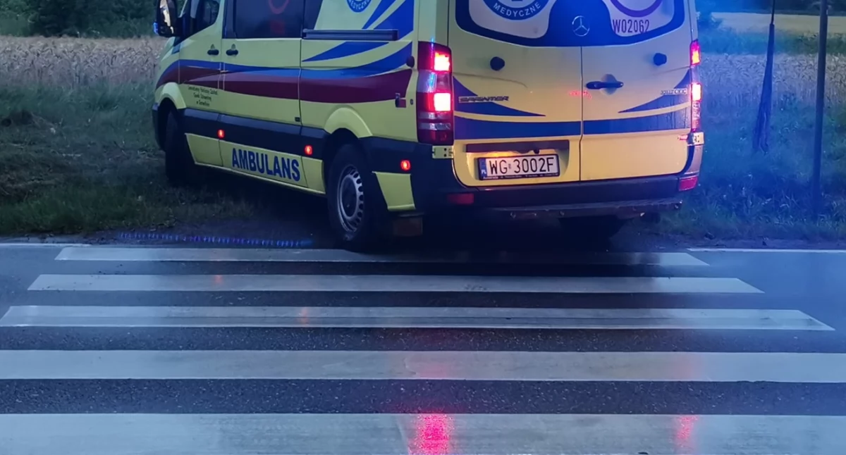Przepuściła pieszego, sama trafiła do szpitala