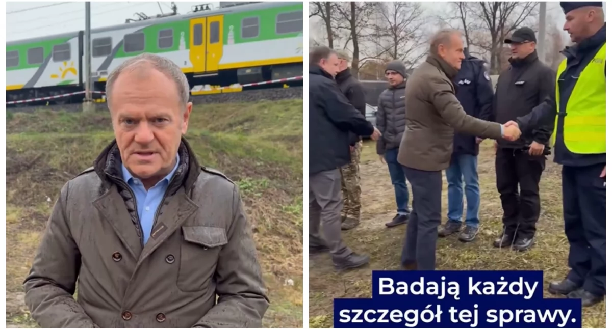 Premier Tusk na miejscu eksplozji: "Dopadniemy sprawców, niezależnie od tego, kto jest ich mocodawcą"