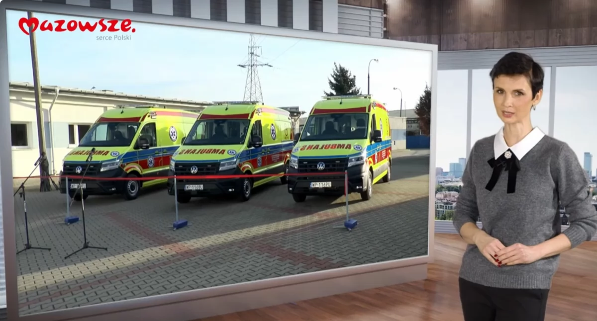 Informacje z Mazowsza - Nowe karetki dla szpitali