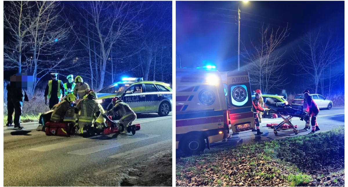 Dziecko potrącone na pasach trafiło do szpitala