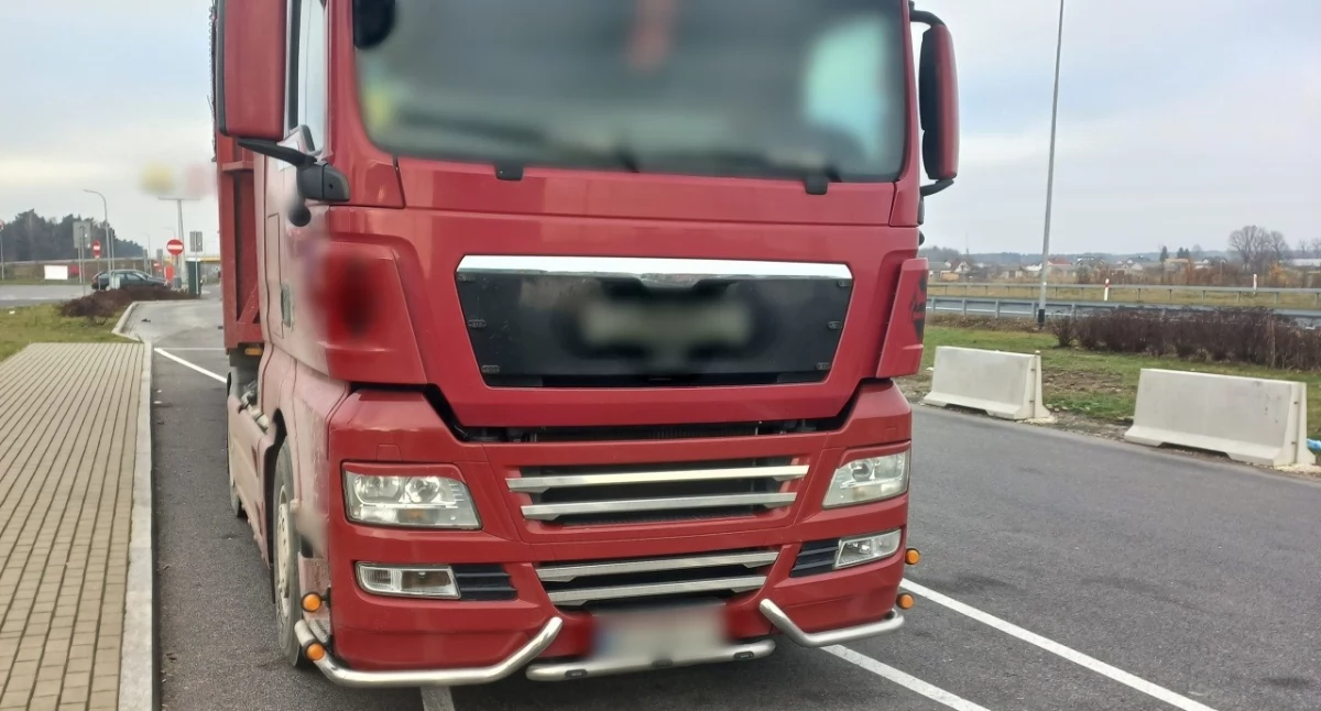 Inne Powiat, Było niebezpiecznie! Ukraiński zestaw ciężarowy zatrzymany! Działania zapobiegły tragedii! - zdjęcie, fotografia