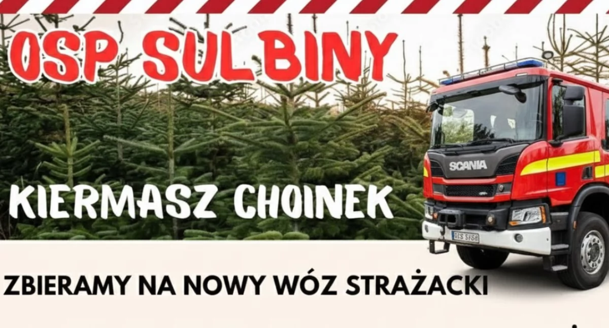 Inne Ciekawostki, Strażacki Kiermasz Choinek! druga edycja zbiórki strażacki - zdjęcie, fotografia