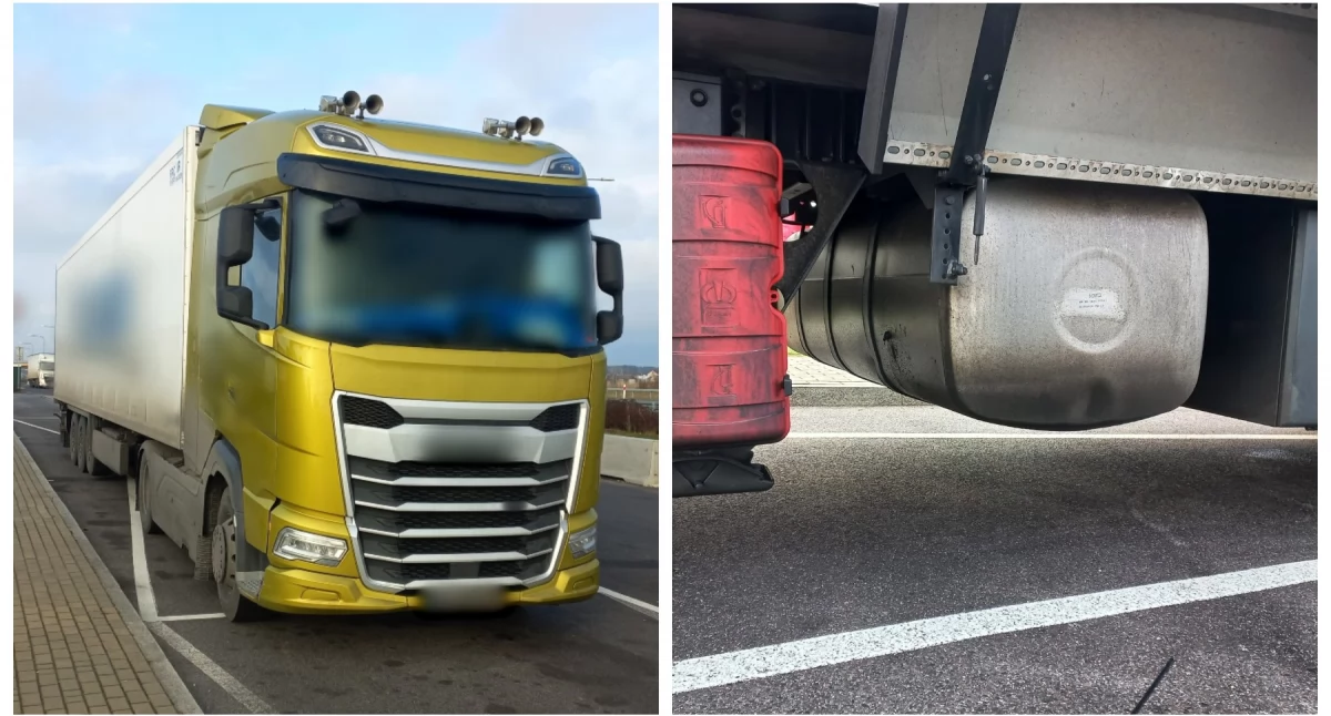 Inne Powiat, Gigantyczny nadmiar paliwa tureckiej ciężarówce! interweniuje - zdjęcie, fotografia