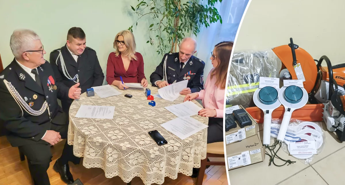 Inne Miejskie, Strażacy nowym sprzętem umundurowaniem - zdjęcie, fotografia