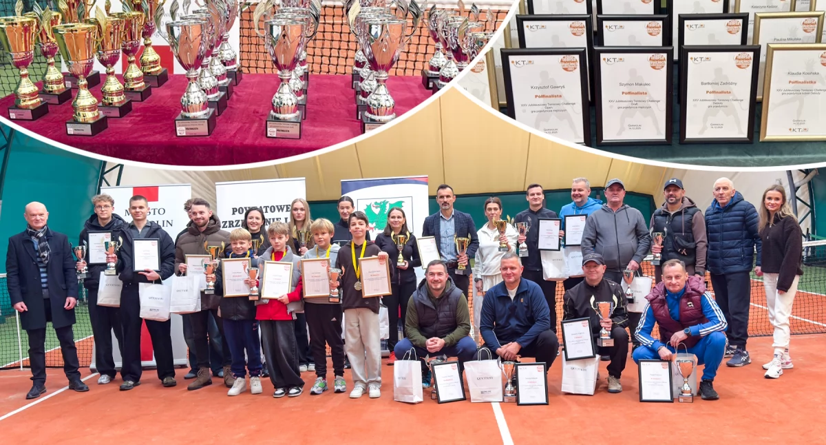 Tenis, tenisowej pasji Garwolinie podsumowanie jubileuszowego Challenge - zdjęcie, fotografia