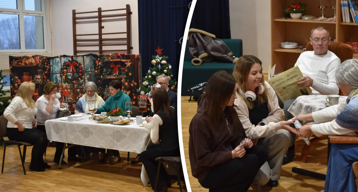 Spotkania, Nauczyciele głównych rolach! Spotkanie opłatkowe biskupem Łaskarzewie [ZDJĘCIA] - zdjęcie, fotografia