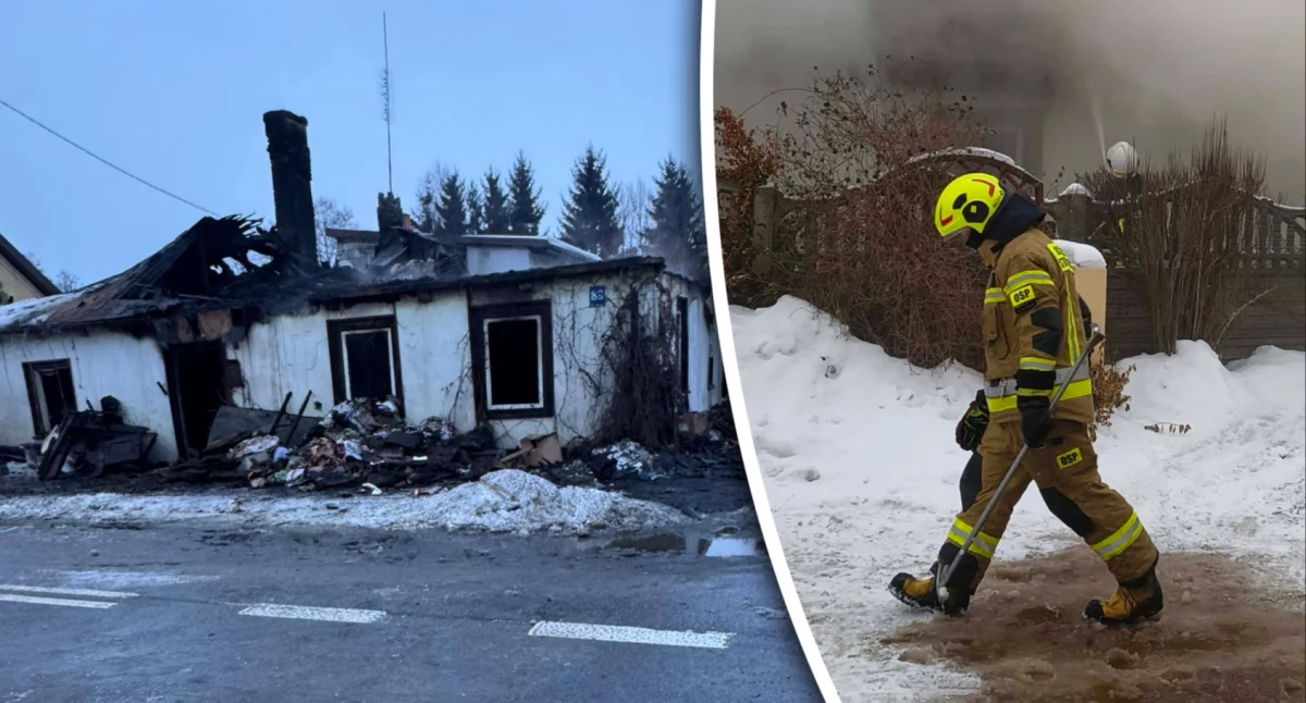 Pożary - interwencje straży, Pożar Żelechowie Strażacy walczyli godzin żywiołem - zdjęcie, fotografia