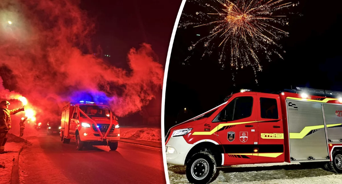 Inne Powiat, Nowoczesny Mercedes Babice strażacy świętują rozdział - zdjęcie, fotografia