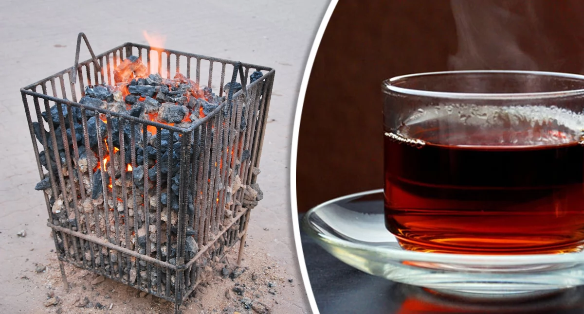 Inne Powiat, Mroźne kontrolą Miasto rozgrzewa mieszkańców herbatą koksownikami - zdjęcie, fotografia