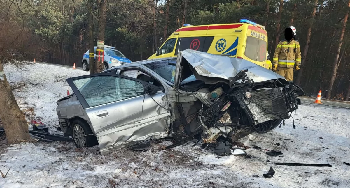 Wypadki drogowe , Wypadek Nadwiślance - zdjęcie, fotografia
