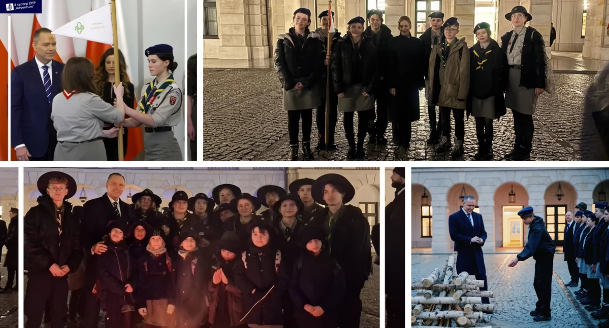 Inne Powiat, Garwolińscy harcerze Prezydenta - zdjęcie, fotografia