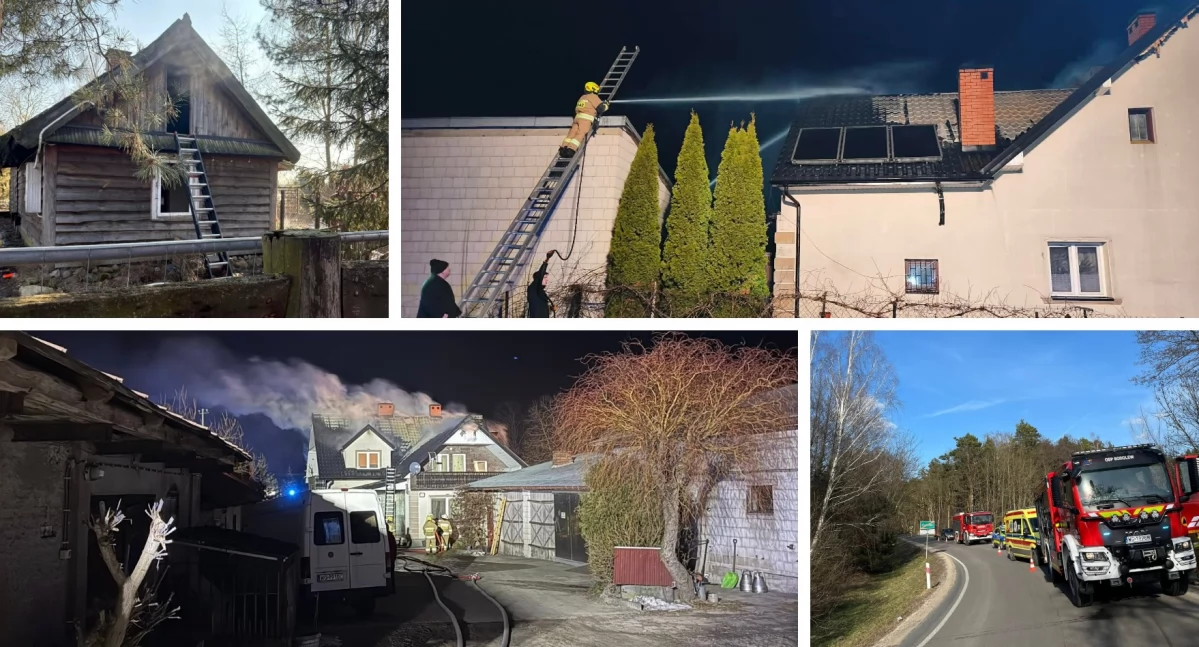 Pożary - interwencje straży, Strażacy walczyli pożarami wypadkami Raport Garwolinie - zdjęcie, fotografia