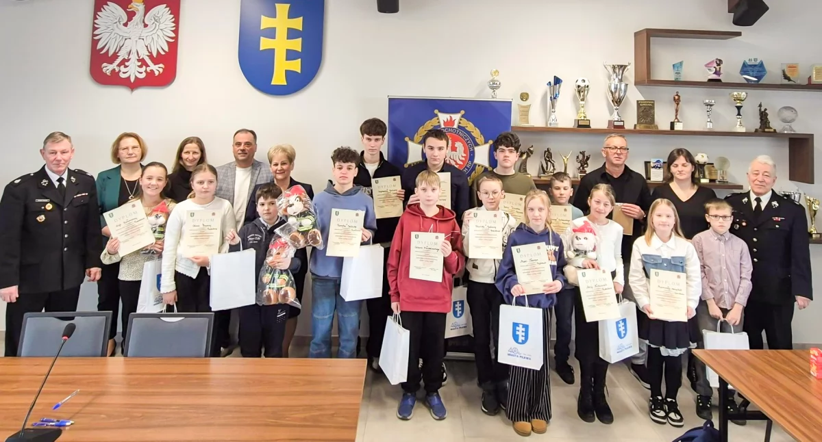 Inne Powiat, Młodzież gminy Pilawa bezpieczeństwie eliminacje turnieju Młodzież Zapobiega Pożarom - zdjęcie, fotografia