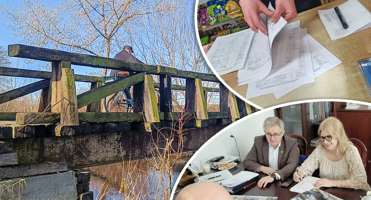 Interwencje Miejskie, kładkę Wildze - zdjęcie, fotografia