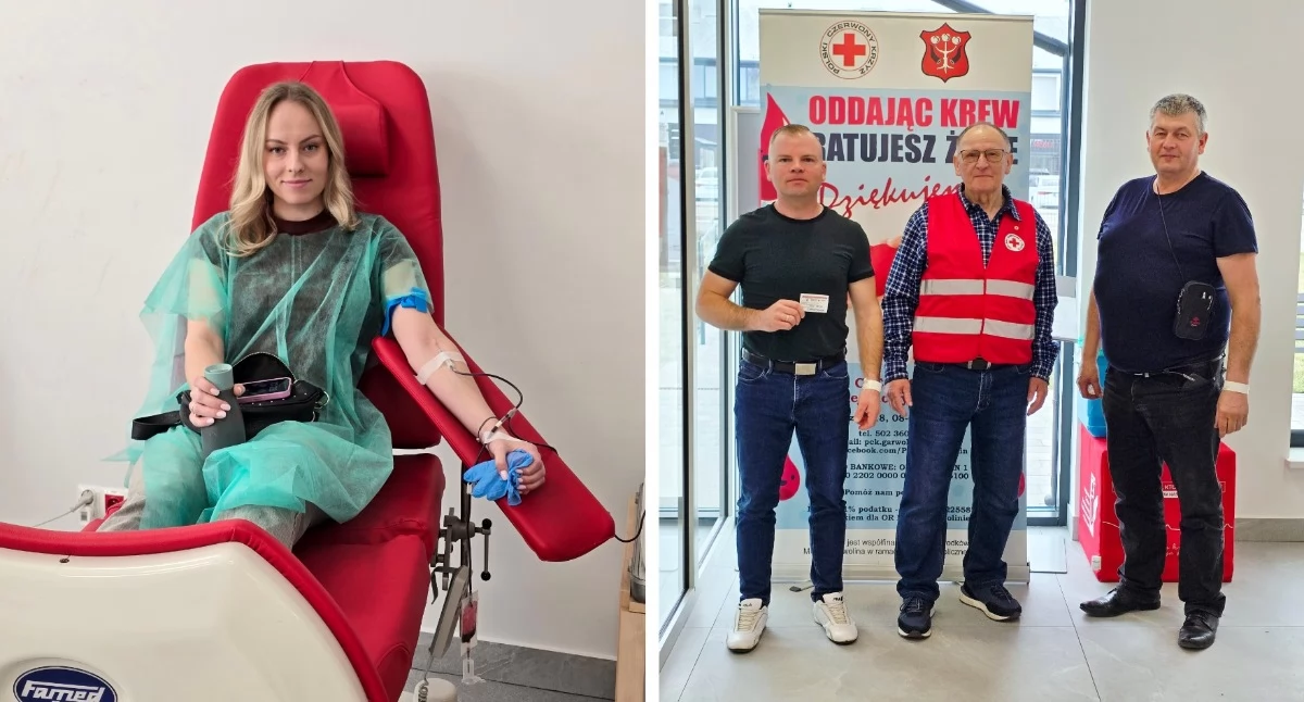 Charytatywnie, Strażacy mieszkańcy ratują życie litry zebrane specjalnej akcji - zdjęcie, fotografia