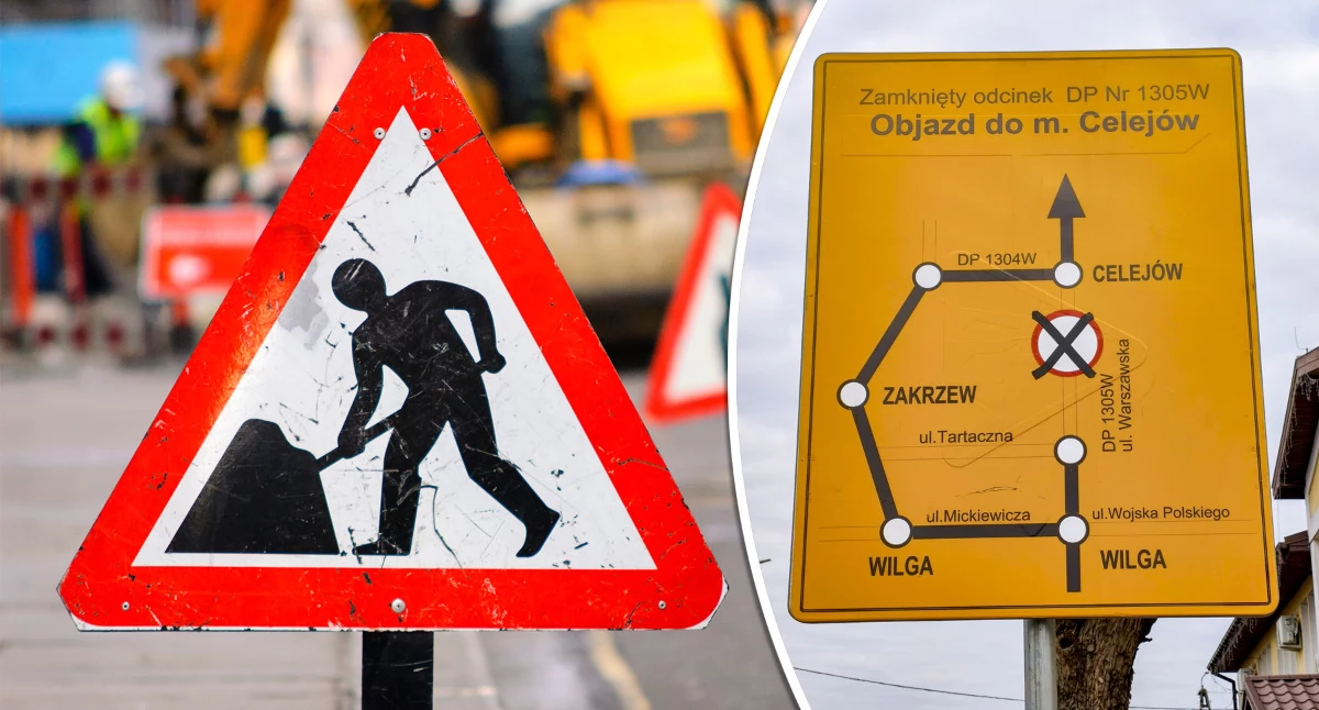 Inne Powiat, drogi gminie Wilga zamknięte jednocześnie Mieszkaniec absurd! - zdjęcie, fotografia