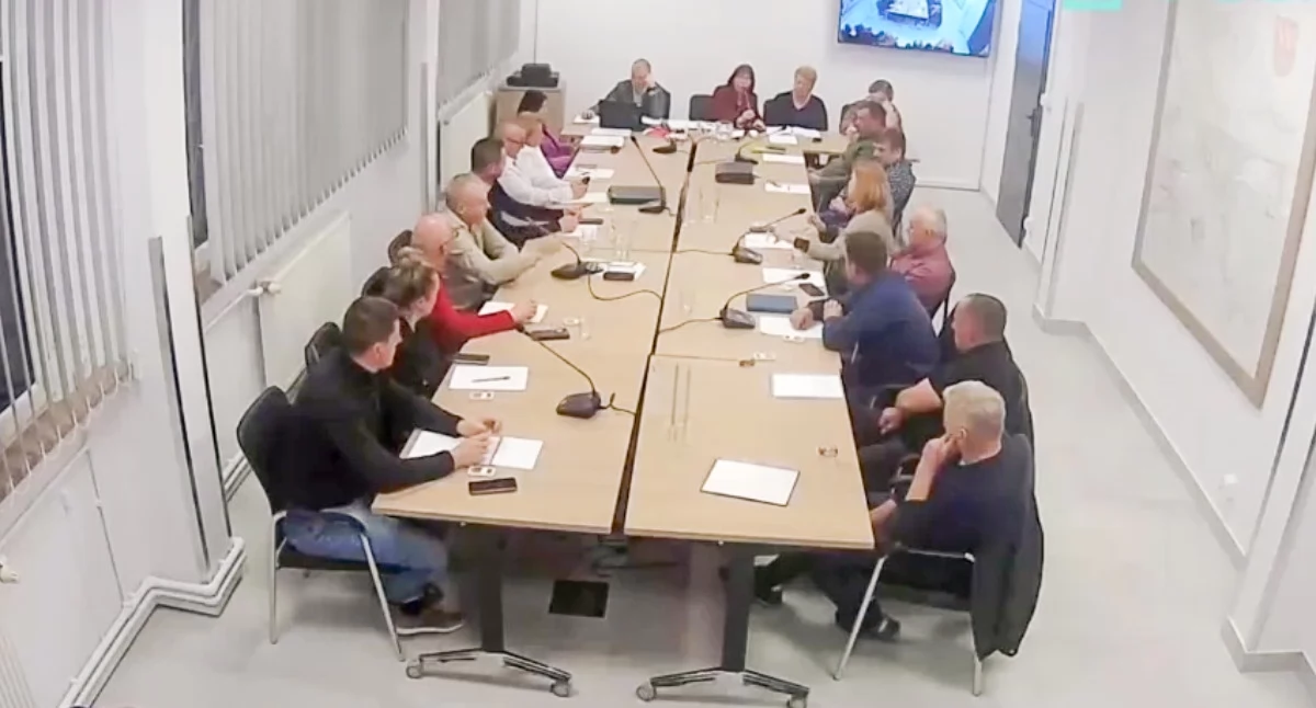 Inne Powiat, Mieszkańcy Żabieńca zaniepokojeni przebiegiem inwestycji - zdjęcie, fotografia