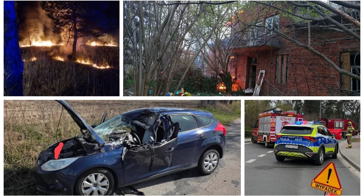 Pożary - interwencje straży, Wypadki pożary podsumowanie najważniejszych interwencji straży pożarnej - zdjęcie, fotografia