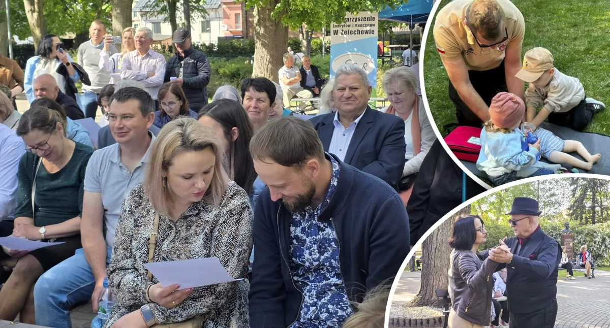 Festyny - Pikniki, Letnia Senioriada przyciągnęła tłumy Parku Miejskiego - zdjęcie, fotografia