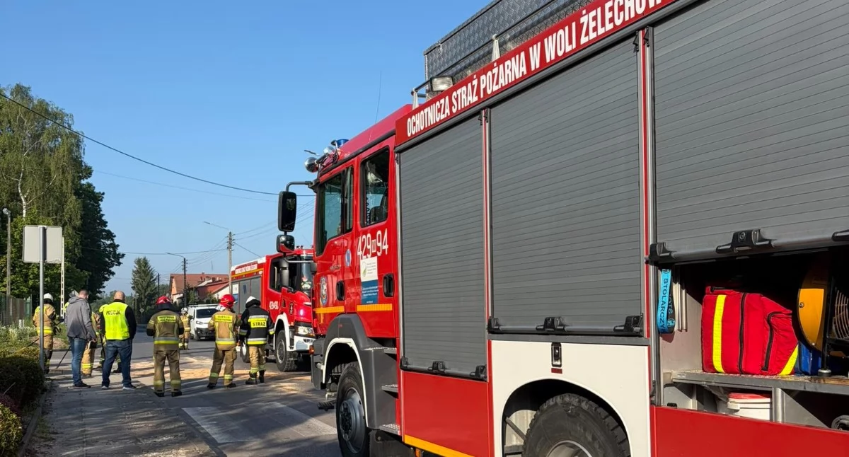 Zdjęcie: Do zdarzenia doszło na ulicy Chłopickiego w Żelechowie