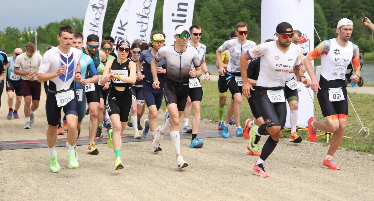 Inne Dyscypliny, Duathlon Garwoliński Biernacki znów najlepszy zawodników trasie zbiornikiem - zdjęcie, fotografia