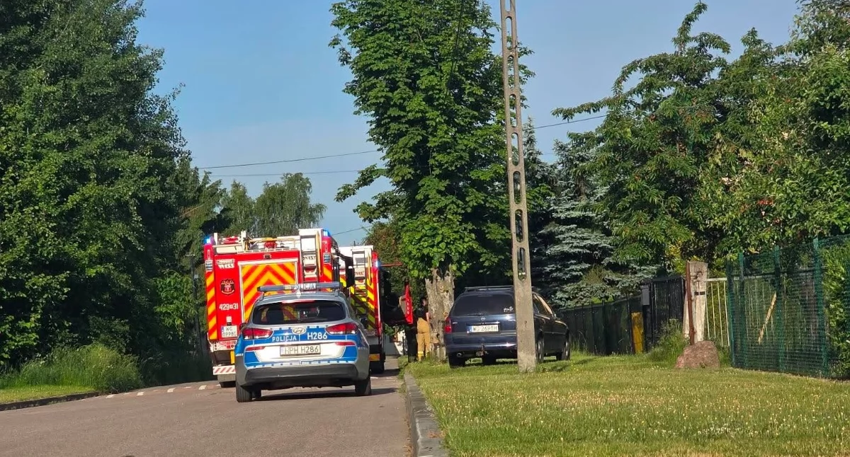 Pożary - interwencje straży, Pożar Słowackiego Garwolinie Mieszkańcy ugasili ogień - zdjęcie, fotografia