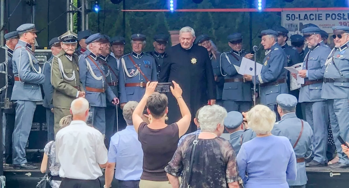 Uroczystości Powiat, Złoty jubileusz prałata Edmunda Szarka kapłaństwa świętowano Łaskarzewie - zdjęcie, fotografia