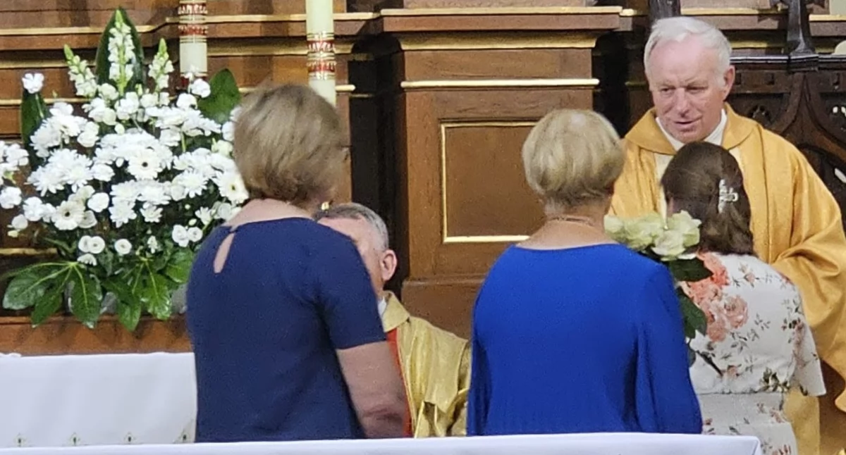 Uroczystości Powiat, kapłaństwa Grochowskiego Jubileusz Trąbkach - zdjęcie, fotografia