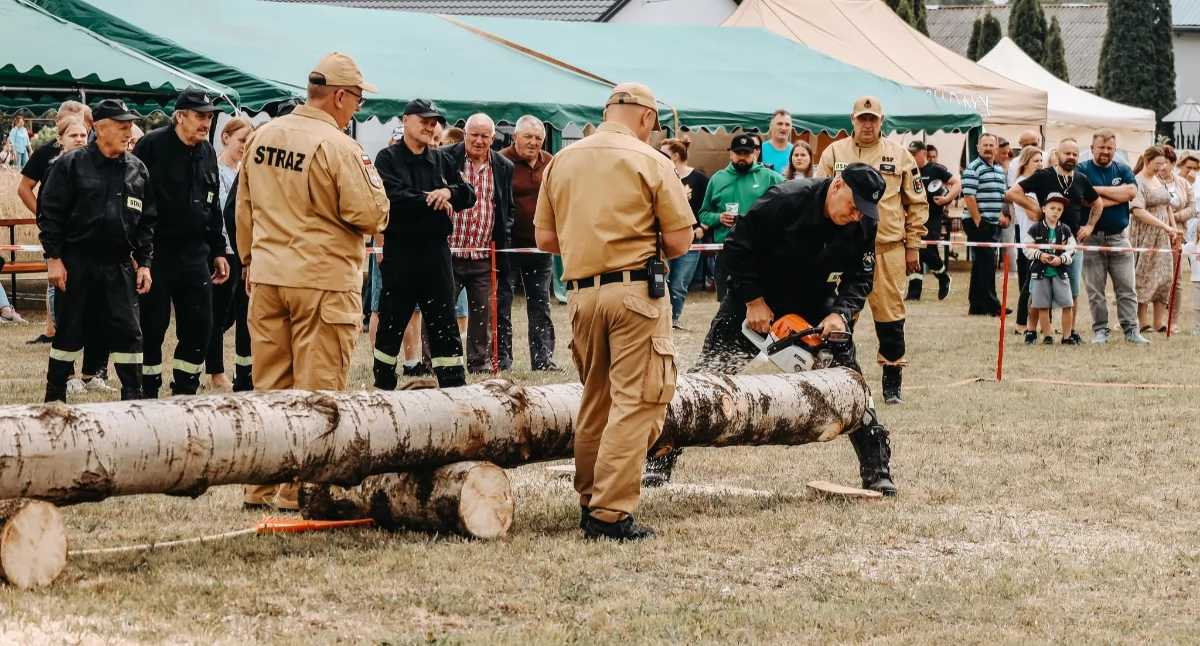 Festyny - Pikniki, Zawody Zasiadałach triumf strażaków Zwoli starcie letni - zdjęcie, fotografia