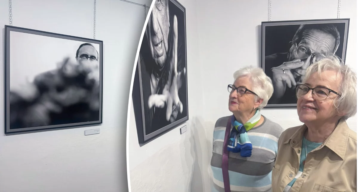 Wystawy, Zbigniew Furman gościł Sobolewie Wernisaż znanego fotografika Galerii Korytarz - zdjęcie, fotografia
