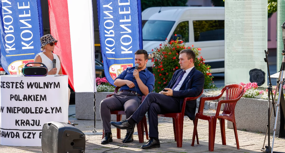 Zdjęcie: W spotkaniu uczestniczyli Jan Krysiak, przewodniczący okręgu siedlecko-ostrołęckiego KKP, oraz działacz społeczny Paweł Wyrzykowski