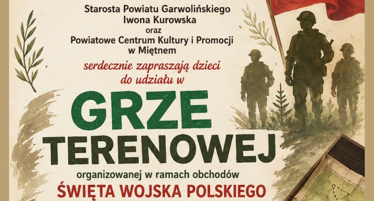 Inne Powiat, Historyczna przygoda Dworku terenowa najmłodszych okazji Święta Wojska Polskiego - zdjęcie, fotografia