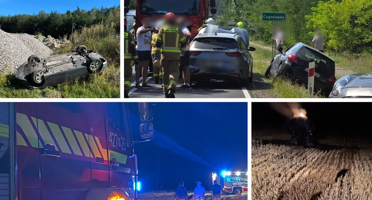 Pożary - interwencje straży, Pożary wypadki Tydzień pełen wyzwań straży pożarnej - zdjęcie, fotografia