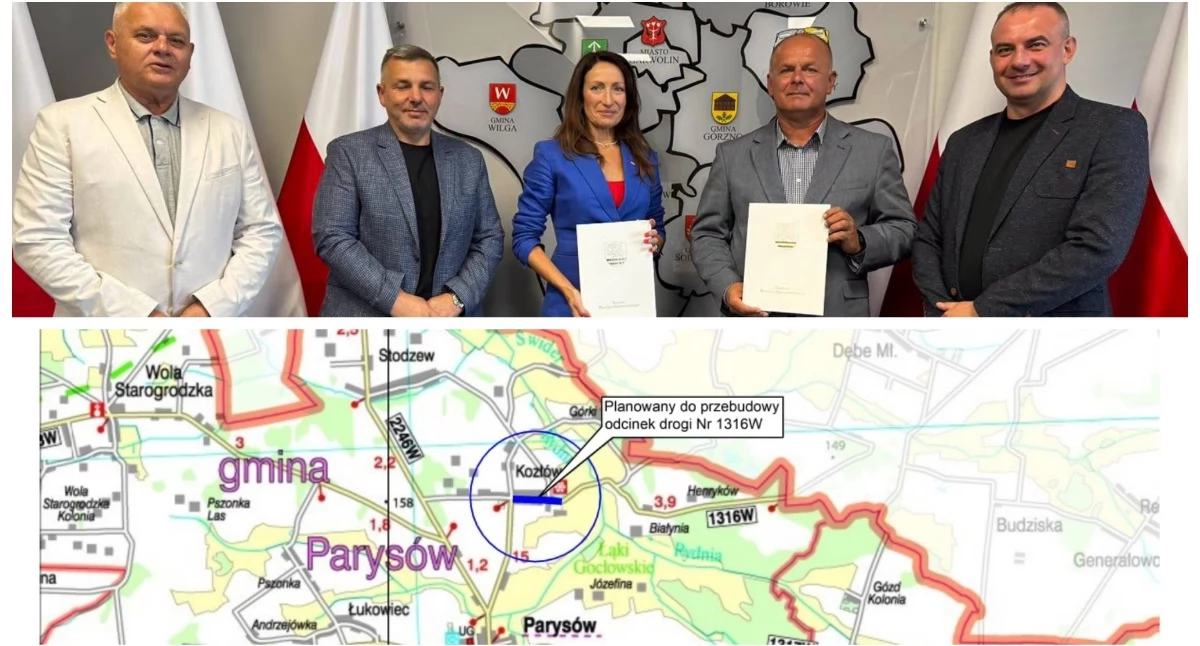 Inwestycje Powiat, Droga powiatowa Kozłowie zostanie przebudowana! - zdjęcie, fotografia