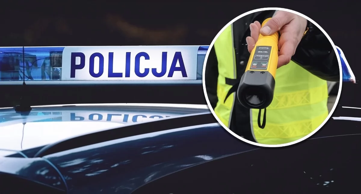 Sprawy kryminalne , Nocna wyprawa alkohol zakończona policyjnej Został paliwa prawa jazdy - zdjęcie, fotografia