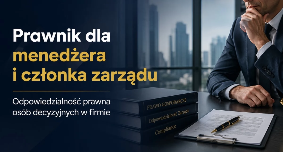 Artykuł Sponsorowany, Prawnik menedżera członka zarządu odpowiedzialność prawna osób decyzyjnych firmie - zdjęcie, fotografia