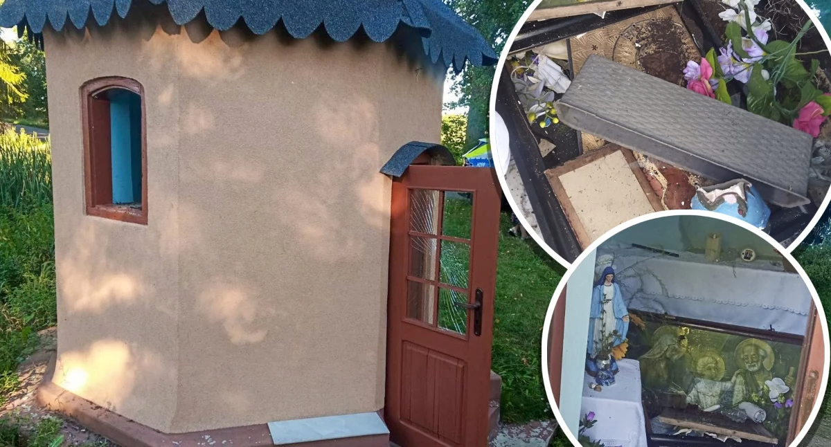 Sprawy kryminalne , Zniszczył kapliczki uciekł kukurydzy latek zatrzymany - zdjęcie, fotografia