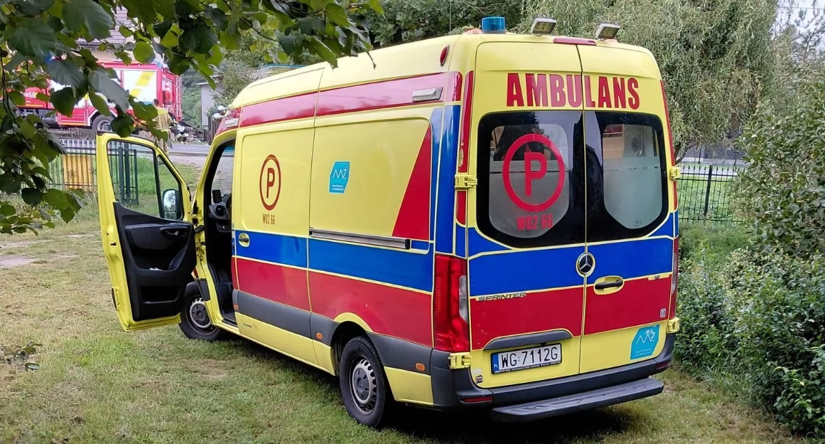 Pożary - interwencje straży, Nieszczęśliwy wypadek gminie Maciejowice Kobieta wpadła szczelinę - zdjęcie, fotografia