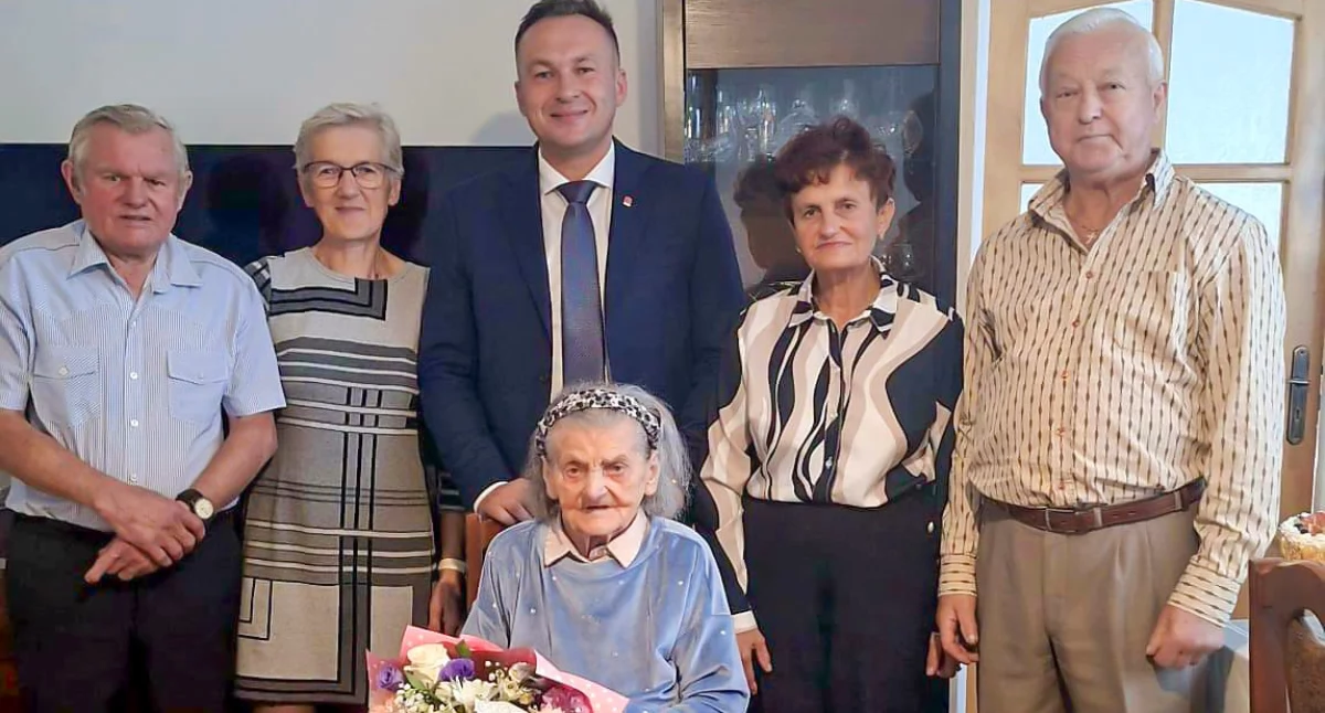 Zdjęcie: Helena Majek jest obecnie najstarszą mieszkanką gminy Maciejowice