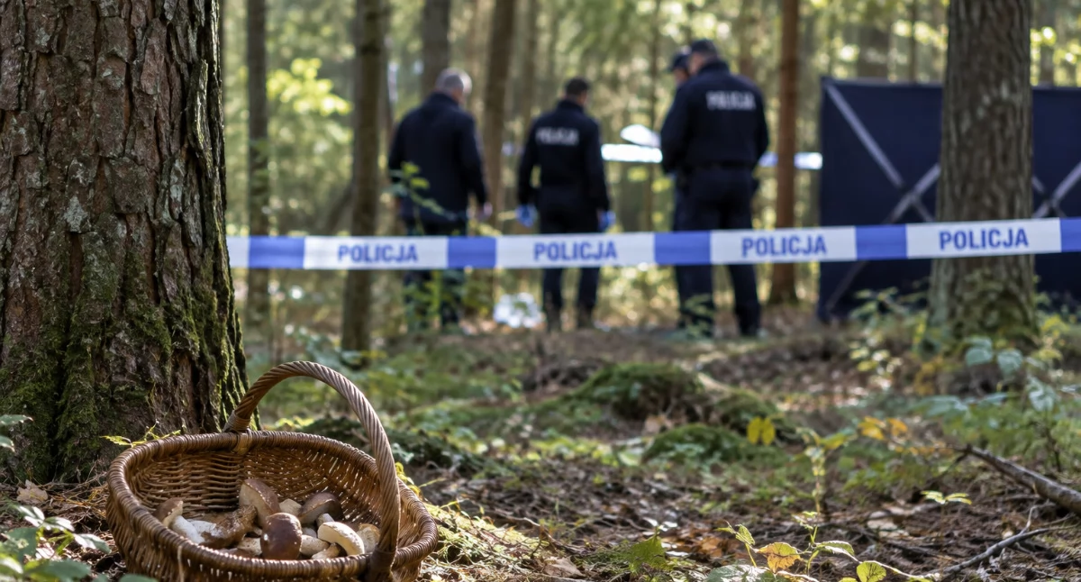 Inne Powiat, Makabryczne odkrycie lesie Celejowie Policja prokuratura wyjaśniają okoliczności śmierci latka - zdjęcie, fotografia
